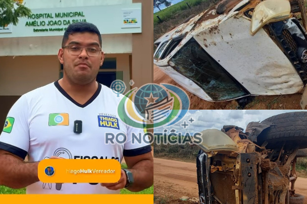 Hulk investiga capotamento de veículo oficial em Rolim de Moura