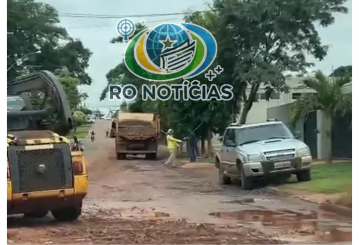 Prefeitura de Rolim de Moura Transforma Ruas Asfaltadas em Lamaçal ao Tentar Tapar Buracos com Terra