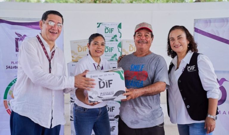 DIF Tamaulipas lleva apoyo alimentario a familias de atención prioritaria en los 43 municipios