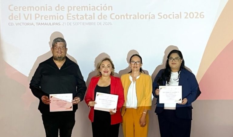 Premian a ganadores del VI Premio Estatal de Contraloría Social 2026