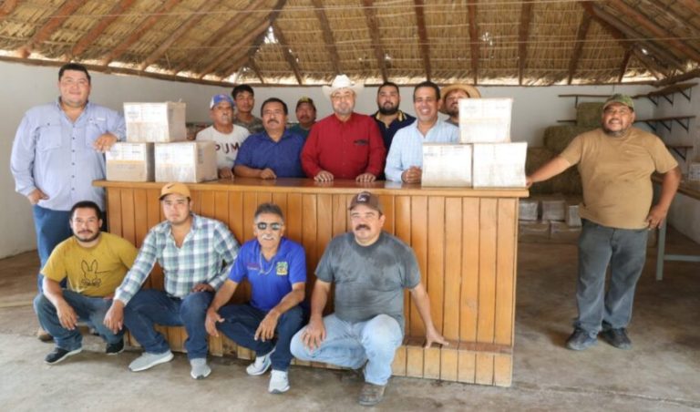 Entregan paquetes tecnológicos nutricionales a grupo de productores apícolas
