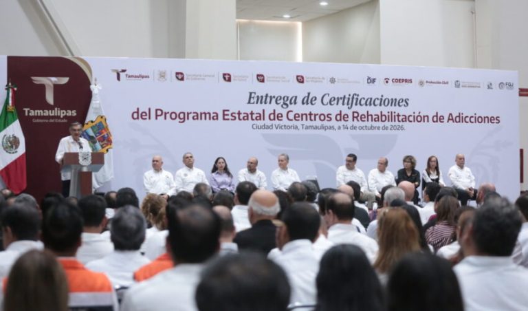 Programa para regularizar Centros de Rehabilitación de Adicciones en Tamaulipas será ejemplo nacional