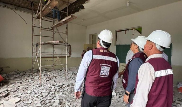 Supervisa secretario de Educación la reparación de infraestructura escolar en Reynosa y Matamoros