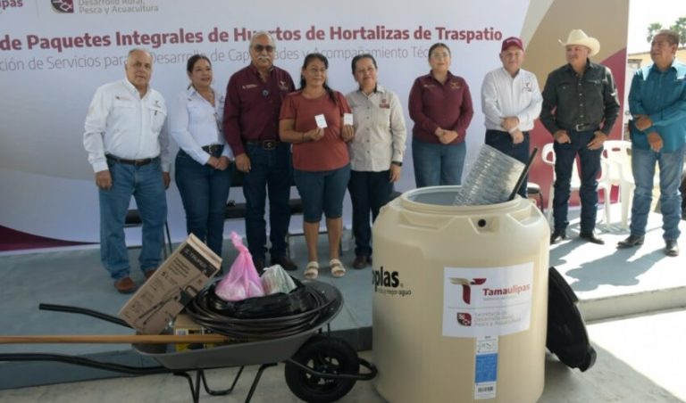 Fortalece Gobierno de Tamaulipas, la seguridad alimentaria con huertos de traspatio