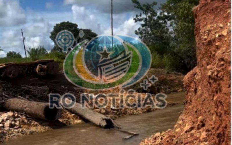 Prefeito Ginão tira o pé do chão após denúncia de ponte caída há 15 dias