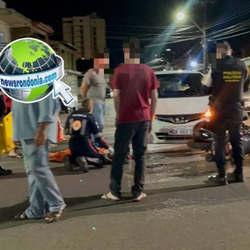 Jovem grávida fica ferida em acidente na Avenida Calama